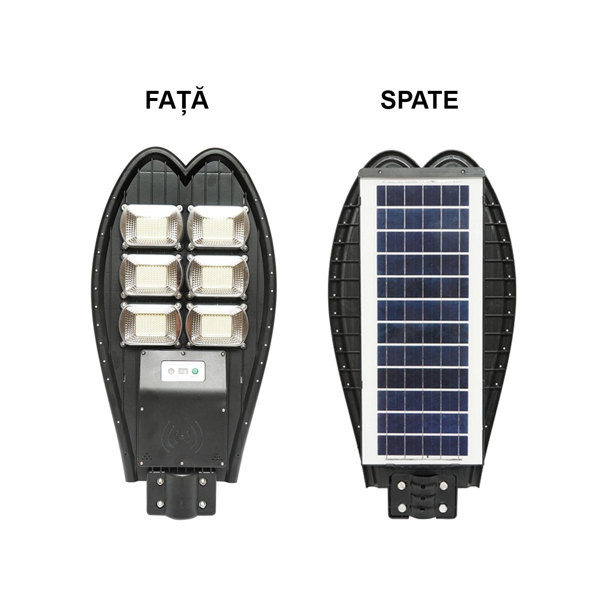 Lampa solara LED 300W cu panou solar 15W, baterie LifePo4 3.2V/18Ah, 6000-8000K, senzor de miscare, telecomanda IP65 Breckner Germany